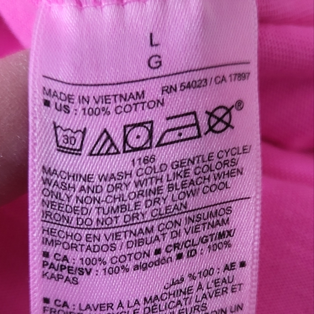 Short-Sleeve Vintage Tunic Flamingo Pink T-Shirt - Picture 5 of 8